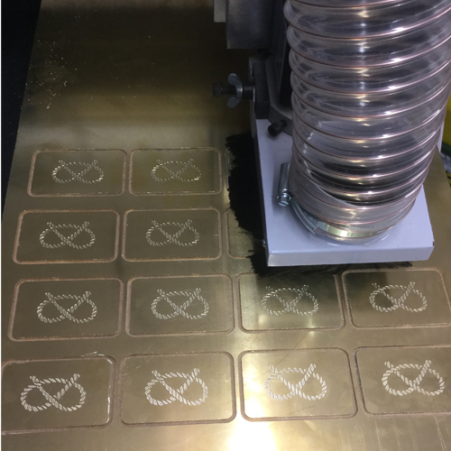 CNC milling of brass buckles by Devanet